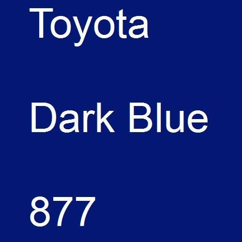 Toyota, Dark Blue, 877.